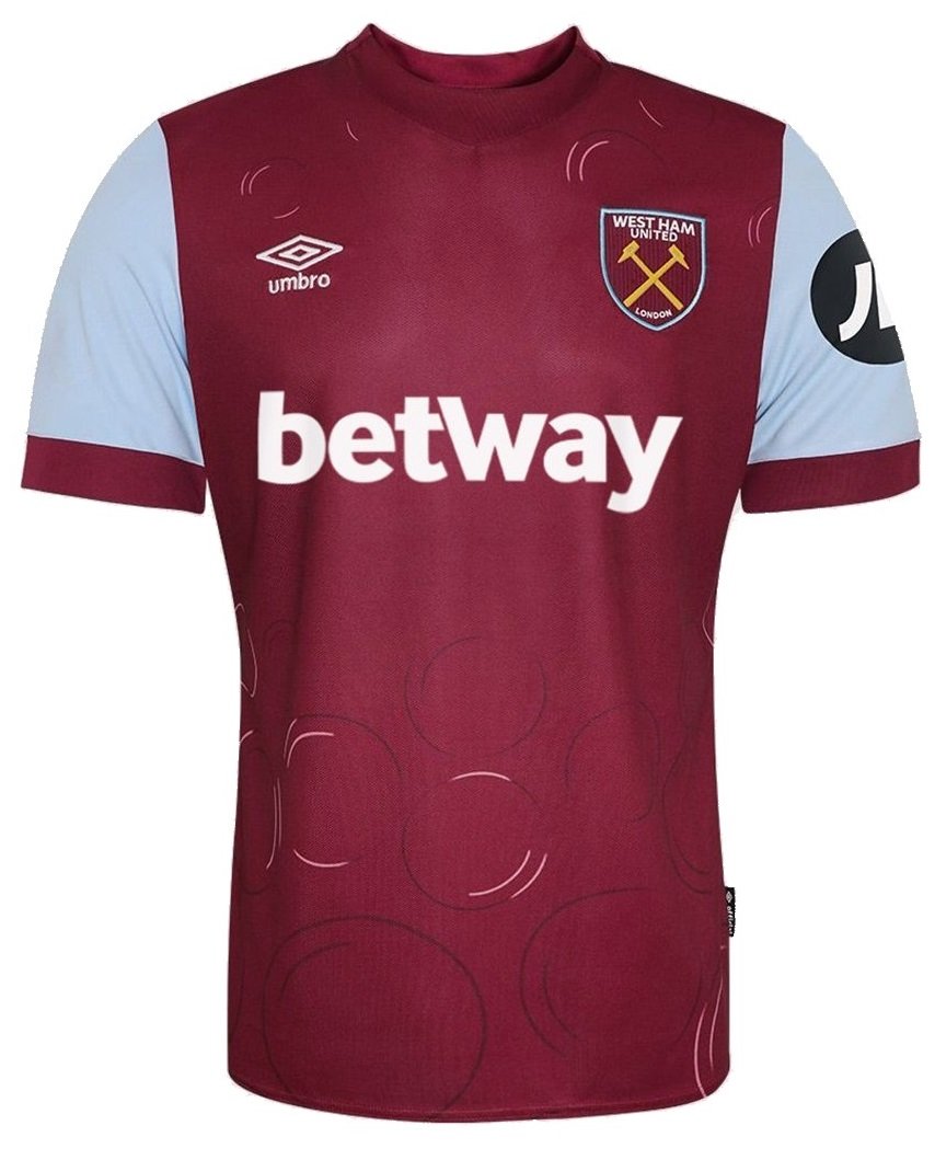 Camisa I West Ham 2023 2024 Umbro oficial